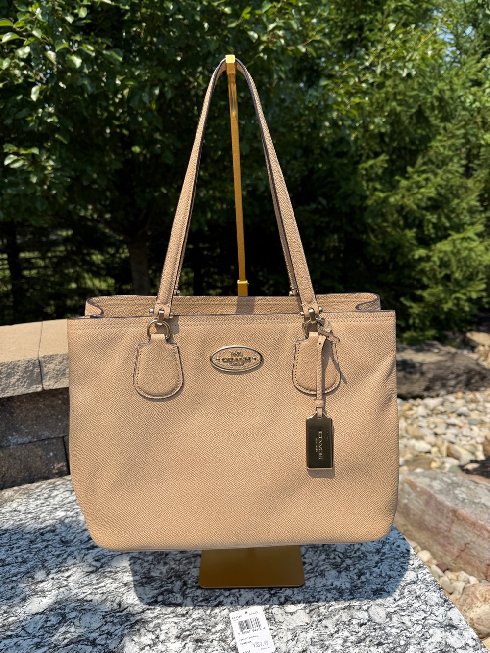 Coach Kitt Carryall Tote in Crossgrain leather Preloved - Picture 2 of 16